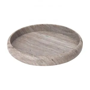 Santiago Marble Round Tray, Small, Brown by Florabelle, a Trays for sale on Style Sourcebook