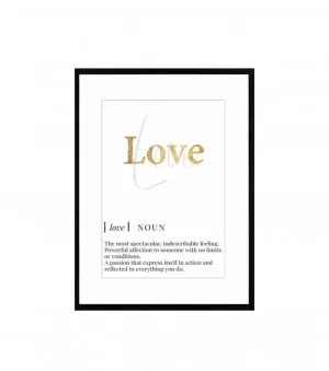 Love Wall Art Canvas 60cm x 45cm by Luxe Mirrors, a Artwork & Wall Decor for sale on Style Sourcebook