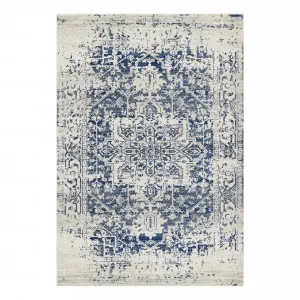 Evoke 253 Rug 200x290cm in Navy/White by OzDesignFurniture, a Contemporary Rugs for sale on Style Sourcebook