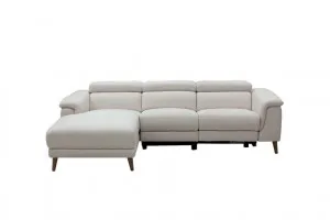 Dylan Orson Almond with 1 Electric Recliner Sofa - 3 Seater Chaise by James Lane, a Sofas for sale on Style Sourcebook