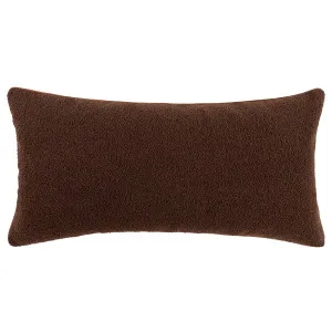 Chocolate Boucle Cushion With Feather Insert - 80x40cm by Urban Road, a Cushions, Decorative Pillows for sale on Style Sourcebook