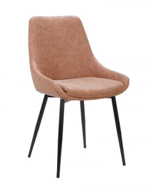 Ex Display - Alfie Dining Chair in Brown by Interior Secrets - AfterPay Available by Interior Secrets, a Dining Chairs for sale on Style Sourcebook