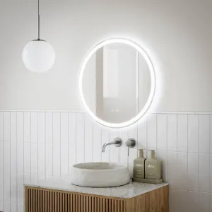 Ingrain Round Frameless Frontlit and Backlit LED Mirror by Ingrain, a Vanity Mirrors for sale on Style Sourcebook