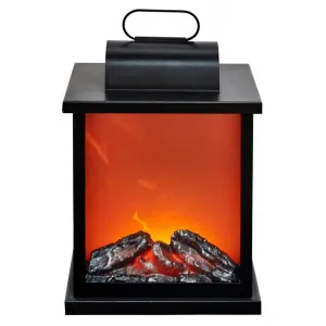 Horam LED Fireplace Lantern, Medium by New Oriental, a Lanterns for sale on Style Sourcebook