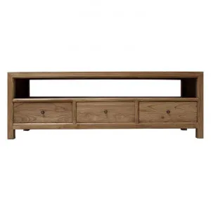 Macaire Mindy Wood 3 Drawer TV Unit, 160cm, Natural by Chateau Legende, a Entertainment Units & TV Stands for sale on Style Sourcebook