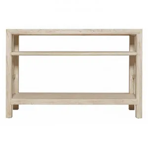 Macaire Mindy Wood Console Table, 120cm, Aged Natural by Chateau Legende, a Console Table for sale on Style Sourcebook