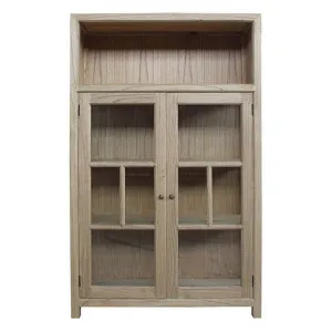 Macaire Mindy Wood Display Cabinet, Aged Natural by Chateau Legende, a Cabinets, Chests for sale on Style Sourcebook