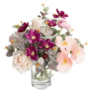 Macintyre Artificial Orchid & Cosmo Arrangement in Vase, 42cm by Glamorous Fusion, a Plants for sale on Style Sourcebook