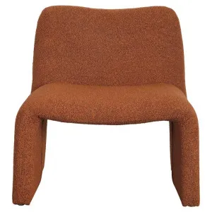 Gosmer Boucle Fabric Accent Chair, Terracotta by Viterbo Modern Furniture, a Chairs for sale on Style Sourcebook