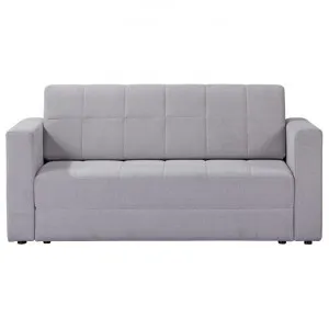 Elora Fabric Fold Out Sofa Bed, Queen, Light Grey by Charming Living, a Sofa Beds for sale on Style Sourcebook