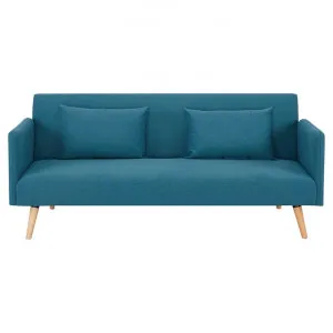 Brae Fabric Click Clack Sofa Bed, 3 Seater, Turquoise by Emporium Oggetti, a Sofa Beds for sale on Style Sourcebook