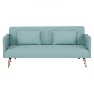 Brae Fabric Click Clack Sofa Bed, 3 Seater, Seafoam by Emporium Oggetti, a Sofa Beds for sale on Style Sourcebook