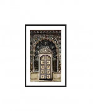 Moroccan Door Framed Wall Art 120cm x 80cm by Luxe Mirrors, a Artwork & Wall Decor for sale on Style Sourcebook