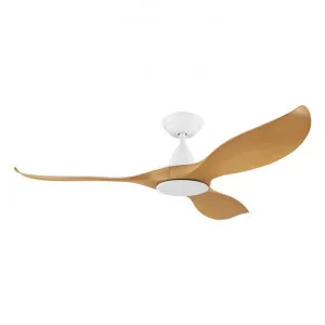 Noosa Indoor / Outdoor DC Ceiling Fan with Remote, 132cm/52", White / Bamboo by Eglo, a Ceiling Fans for sale on Style Sourcebook