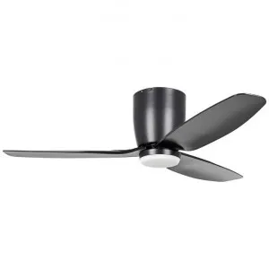 Seacliff Indoor / Outdoor DC Hugger Ceiling Fan with CCT LED Light & Remote, 112cm/44", Black by Eglo, a Ceiling Fans for sale on Style Sourcebook
