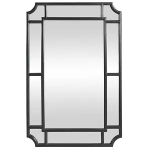Hampshire Timber Frame Wall Mirror, 120cm, Black by Canvas Sasson, a Mirrors for sale on Style Sourcebook