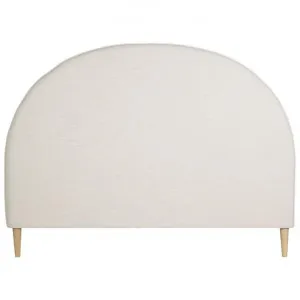 Nook Cupola Blended Linen Fabric Bed Headboard, Queen, Beige by Canvas Sasson, a Bed Heads for sale on Style Sourcebook