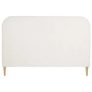 Nook Camden Blended Linen Fabric Bed Headboard, Queen, Ivory by Canvas Sasson, a Bed Heads for sale on Style Sourcebook