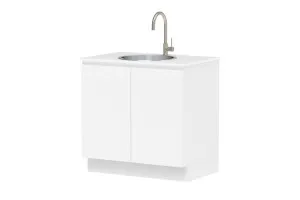 Laundry All-In-One Sink Cabinet with Clovelly Round Sink by ADP, a Troughs & Sinks for sale on Style Sourcebook