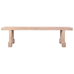 Jinya Reclaimed Elm Timber Bench, 200cm by Affinity Furniture, a Benches for sale on Style Sourcebook