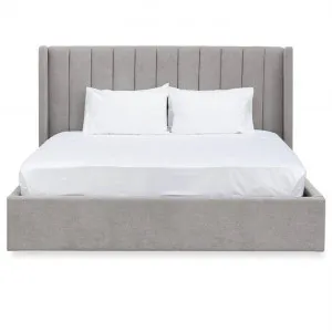 Kingsdale III Fabric Platform Bed, Queen, Oyster Beige by Conception Living, a Beds & Bed Frames for sale on Style Sourcebook