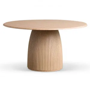 Tazawa Wooden Round Dining Table, 140cm, Natural by Conception Living, a Dining Tables for sale on Style Sourcebook