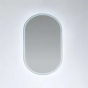 Gatsby Pill Shaped LED Mirror - 6 colour options - 100cm x 60cm Frameless by Luxe Mirrors, a Illuminated Mirrors for sale on Style Sourcebook