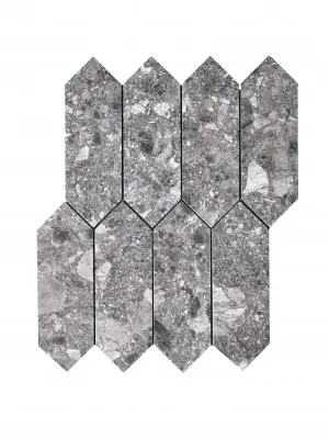 Affogato Dark Grey Matt Mosaic (300x300) by Groove Tiles, a Porcelain Tiles for sale on Style Sourcebook
