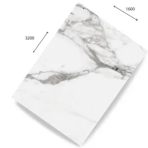 Marmoker Calacatta Extra Polished 1600x3200x12 by Casalgrande Padana, a Natural Stone for sale on Style Sourcebook