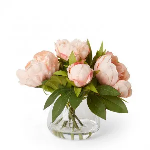 Peony Mix  - Allira Vase - 29 x 29 x 29cm by Elme Living, a Plants for sale on Style Sourcebook