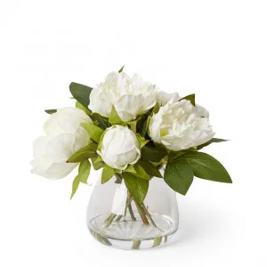 Peony Mix  - Allira Vase - 29 x 29 x 29cm by null, a Plants for sale on Style Sourcebook