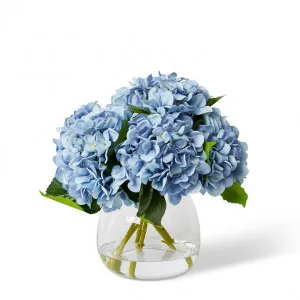 Hydrangea White - Alma Vase - 35 x 35 x 37cm by Elme Living, a Plants for sale on Style Sourcebook