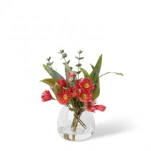 Flowering Eucalyptus Leaf Mix  - Alma Vase - 24 x 24 x 25cm by Elme Living, a Plants for sale on Style Sourcebook