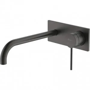 Venice Gunmetal Curved Wall Mixer Set by Venice, a Bathroom Taps & Mixers for sale on Style Sourcebook