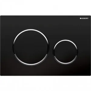 ROUND PUSH PLATE BLACK SIGMA20 by Geberit, a Toilets & Bidets for sale on Style Sourcebook