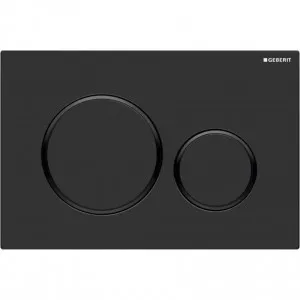 ROUND PUSH PLATE MATTE BLACK SIGMA30 by Geberit, a Toilets & Bidets for sale on Style Sourcebook