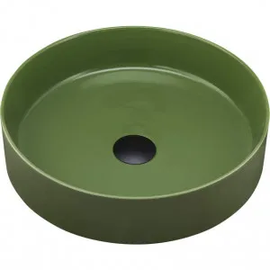 Terzofoco Olive Green Short Circular Counter Top Basin by Terzofoco by Oliveri, a Basins for sale on Style Sourcebook