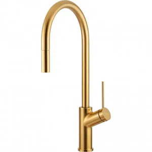 Vilo Bright Gold Pull Out Mixer by Vilo, a Kitchen Taps & Mixers for sale on Style Sourcebook