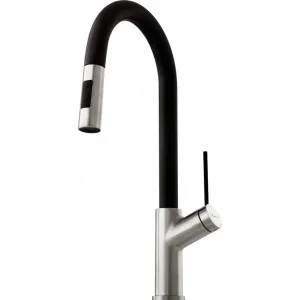 Vilo Brushed Chrome Pull Out Spray Mixer by Vilo, a Kitchen Taps & Mixers for sale on Style Sourcebook