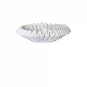 Ruffle' Marble Bowl Medium by Style My Home, a Decorative Plates & Bowls for sale on Style Sourcebook
