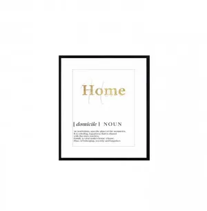 Home Definition Wall Art Canvas 60cm x 45cm by Luxe Mirrors, a Artwork & Wall Decor for sale on Style Sourcebook