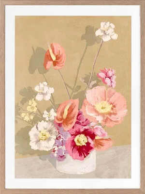 Bouquet in Sunrise Framed Art Print by Urban Road, a Prints for sale on Style Sourcebook