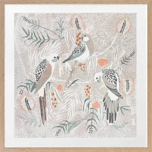 Feathered Serenade Framed Art Print by Urban Road, a Prints for sale on Style Sourcebook