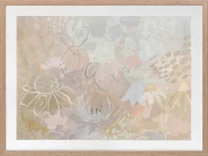 Floral Medley Light Pastel Framed Art Print by Urban Road, a Prints for sale on Style Sourcebook