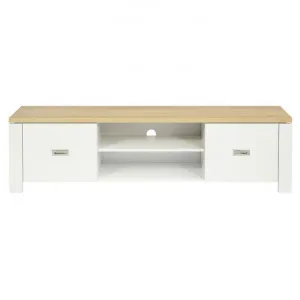 Scotia 2 Door TV Unit, 180cm, White / Oak by Silva Collections, a Entertainment Units & TV Stands for sale on Style Sourcebook