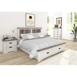 Nantucket Acacia Timber 4 Piece Bedroom Suite with Tallboy, Queen by Dodicci, a Bedroom Sets & Suites for sale on Style Sourcebook