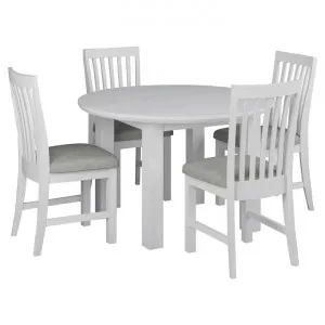 Narellan Acacia Timber 5 Piece Round Dining Table Set, 120cm by Dodicci, a Dining Sets for sale on Style Sourcebook