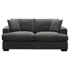 Bernardo Fabric Sofa, 2 Seater, Dark Grey by Dodicci, a Sofas for sale on Style Sourcebook