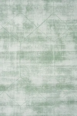 Harley 290cm x 190cm Handmade Geometric Viscose Rug - Mint Green by Interior Secrets - AfterPay Available by Interior Secrets, a Contemporary Rugs for sale on Style Sourcebook