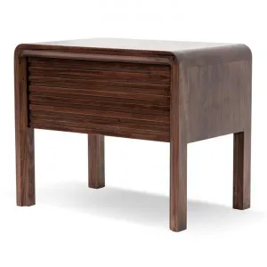 Ex Display - Amparo Single Drawer Bedside Table - Walnut by Interior Secrets - AfterPay Available by Interior Secrets, a Bedside Tables for sale on Style Sourcebook